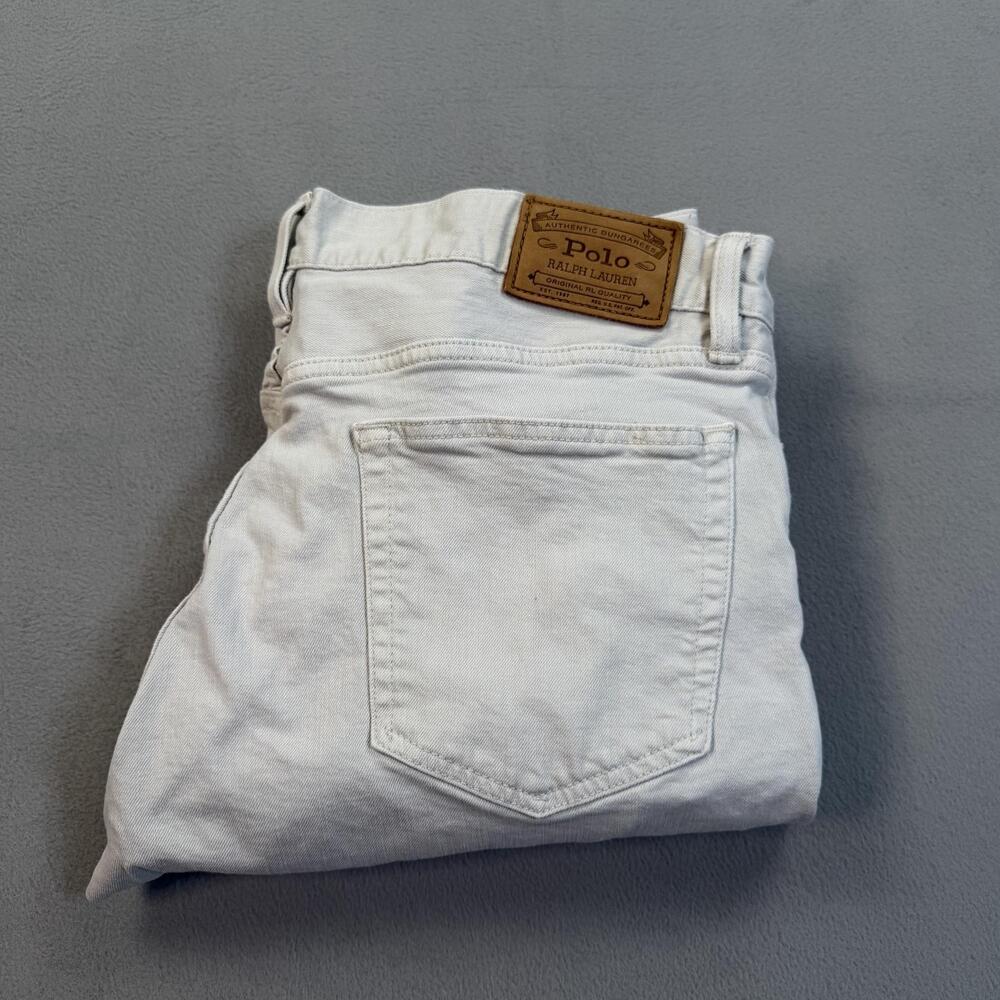 Polo Ralph Lauren Jeans Mens 34x32 Gray Sullivan Slim Straight Stretch Denim